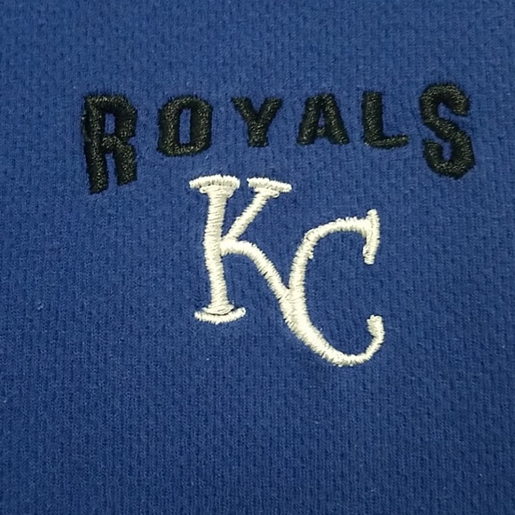 KC Royals Tank Top Tee Blue and Black - Picture 3 of 4